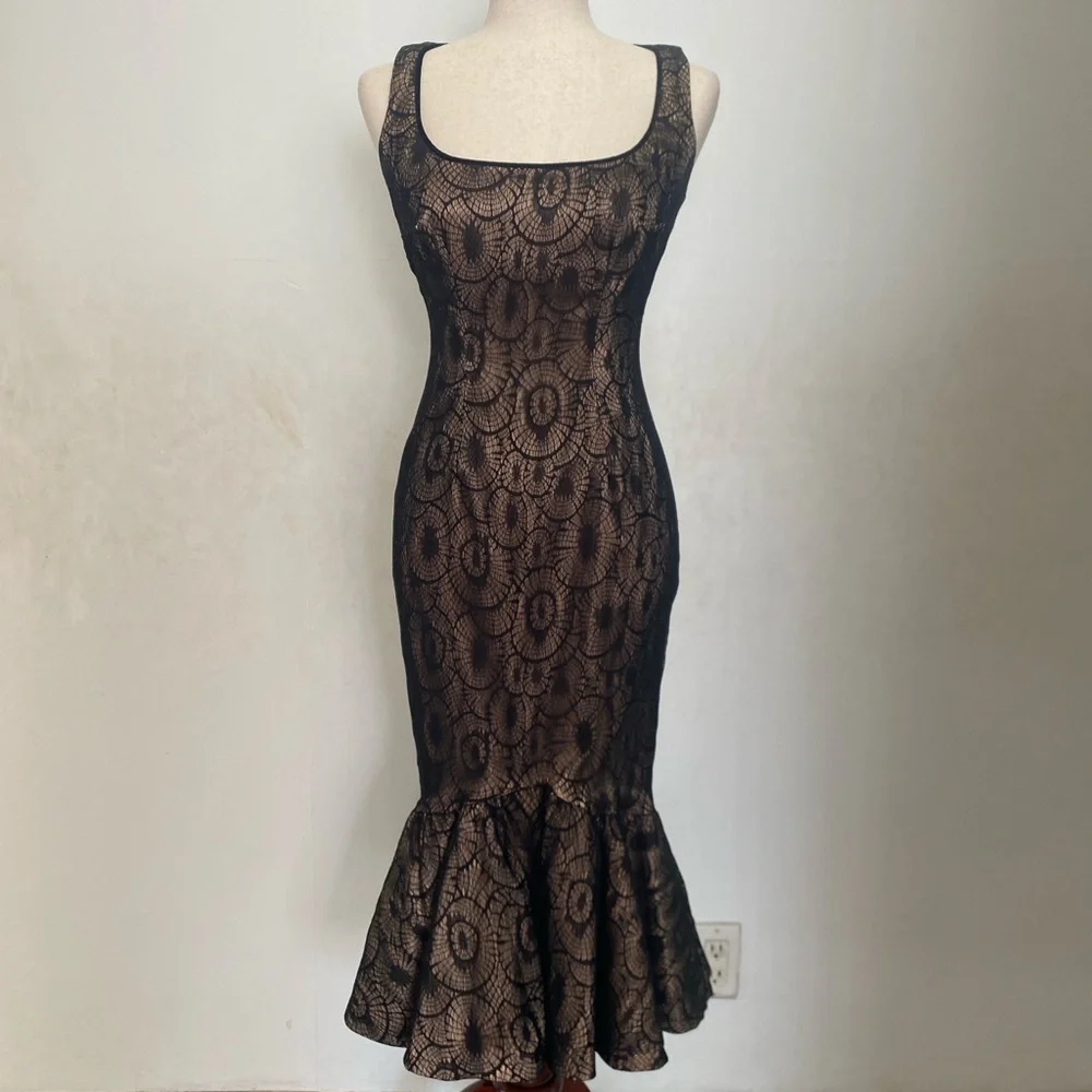 Pinup Couture spiderweb Lace dress size small UNICORN! - Picture 1 of 6